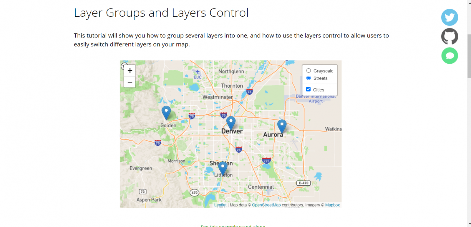 Web-GIS Framework