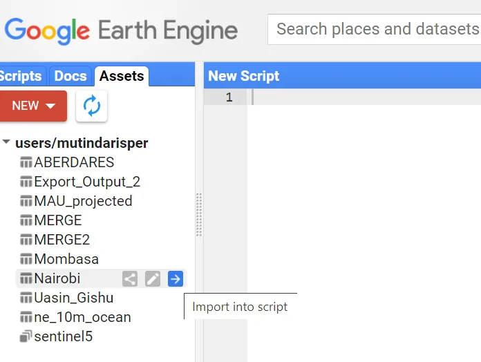 Google Earth Engine - MNDWI