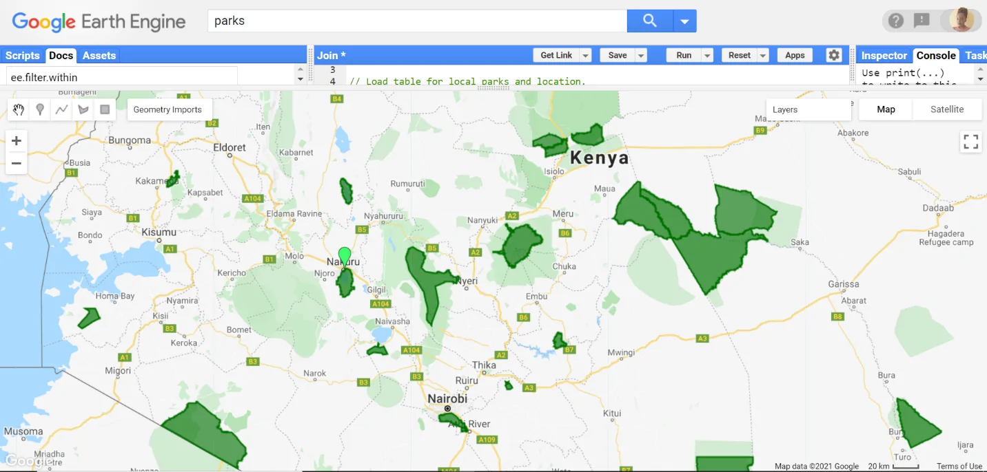 Joins output in Google Earth Engine (GEE)