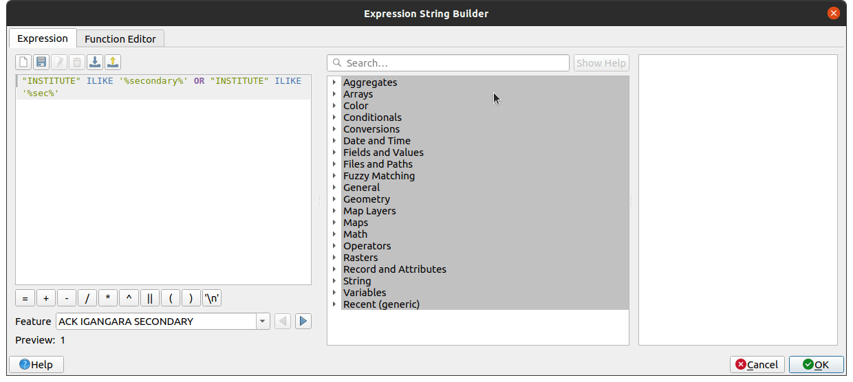 Expressions for rule-based-symbology