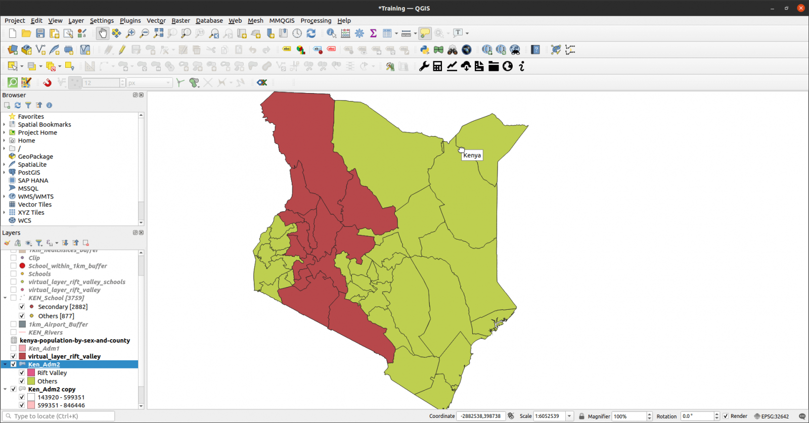 Virtual Layers in QGIS