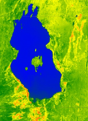 NDWI Image for 2010