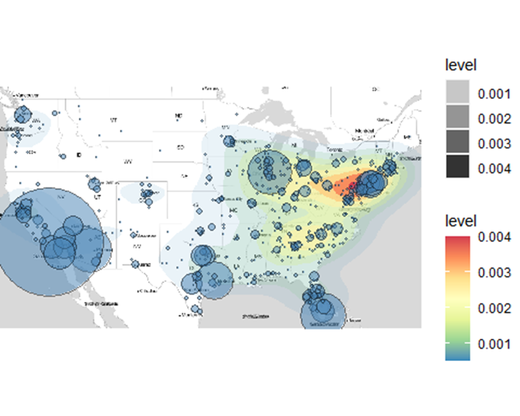 heatmaps -the USA